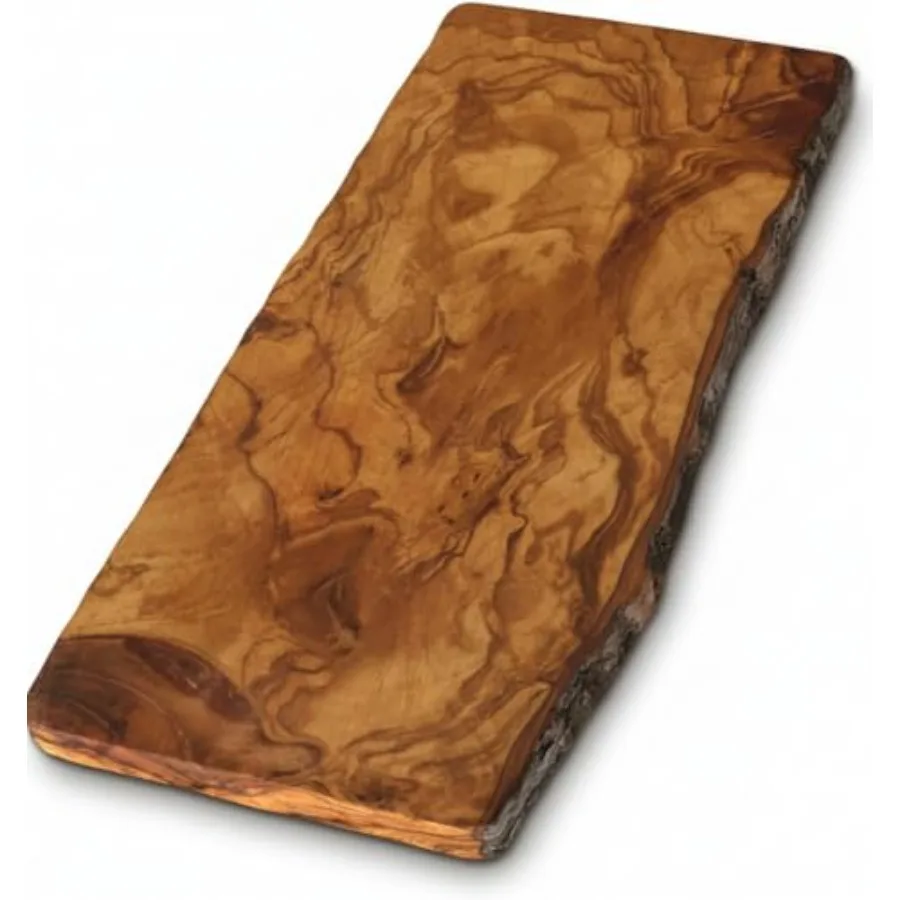 Live Edge Olive Wood Cutting Board 16"L X 7"W X 0.75"TH Rustic Large Wooden Charcuterie Board - Handmade Bread and Cheese Board
Live Edge Olive Wood Cutting Board 16"L X 7"W X 0.75"TH Rustic Large Wooden Charcuterie Board - Handmade Bread and Cheese Board