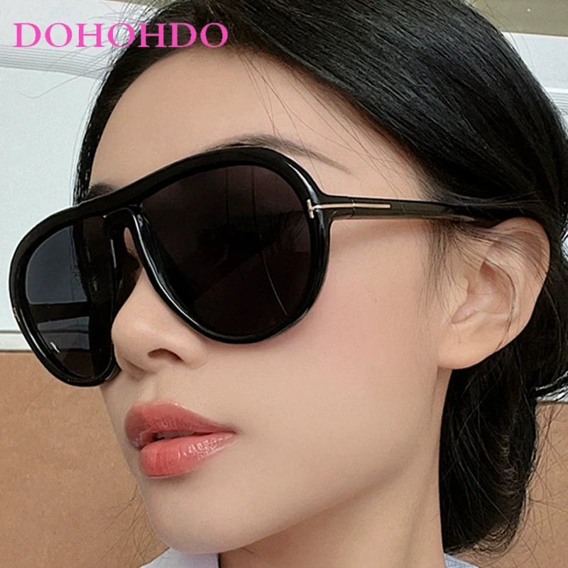 DOHOHDO Trend Oversized Pilot Sunglasses Women Luxury Brand Designer Sun Glasses Vintage Big Frame Eyeglasses Punk Driving Shade
DOHOHDO Trend Oversized Pilot Sunglasses Women Luxury Brand Designer Sun Glasses Vintage Big Frame Eyeglasses Punk Driving Shade