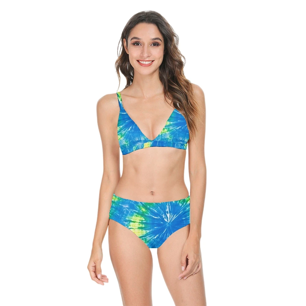 Women Sexy Bikini Swimsuit High Waist Tie-Dye Printed Casual Multicolor Backless Swimwear Swimming Suit Sportswear Clothing
Women Sexy Bikini Swimsuit High Waist Tie-Dye Printed Casual Multicolor Backless Swimwear Swimming Suit Sportswear Clothing