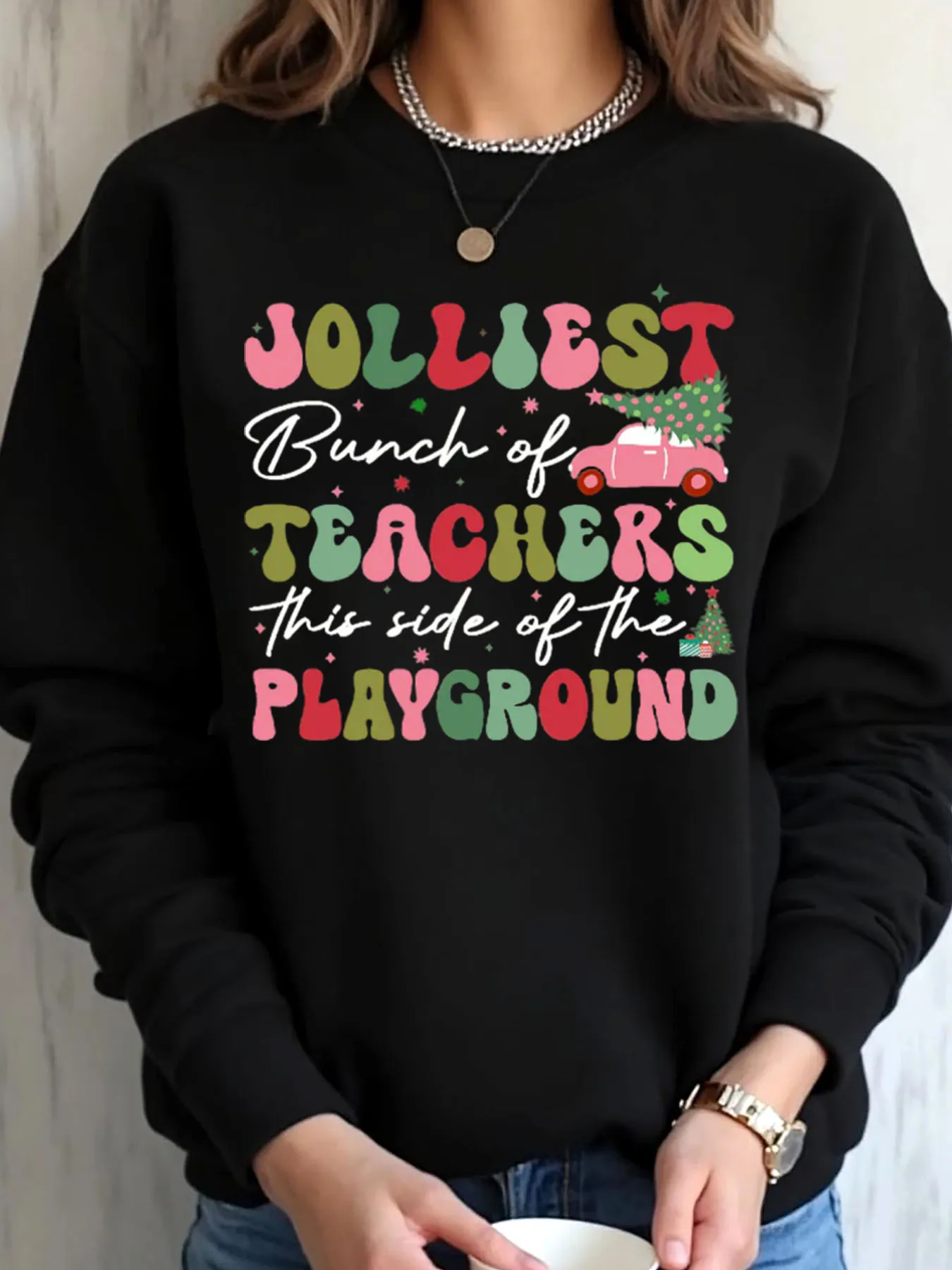 Женская толстовка большого размера на Рождество, Джолиест, пучок учителей, эта сторона детской площадки, уличная одежда с принтом
Женская толстовка большого размера на Рождество, Джолиест, пучок учителей, эта сторона детской площадки, уличная одежда с принтом