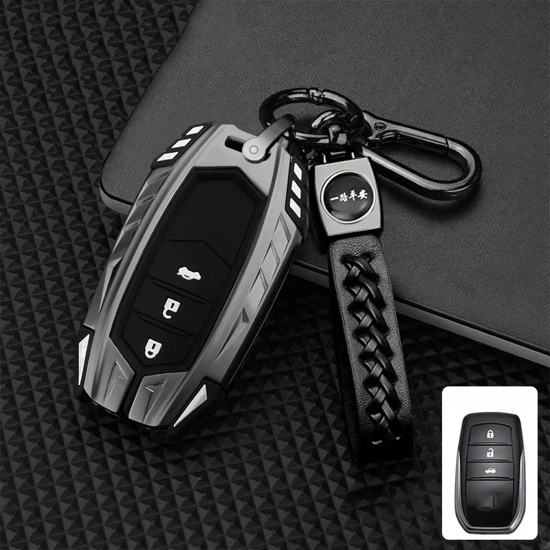 Zinc Alloy 2/3 Buttons Car Key Case Cover Fob For Toyota Camry CHR Corolla RAV4 Avalon Land Cruiser Prado Prius 2017 - 2022
Zinc Alloy 2/3 Buttons Car Key Case Cover Fob For Toyota Camry CHR Corolla RAV4 Avalon Land Cruiser Prado Prius 2017 - 2022