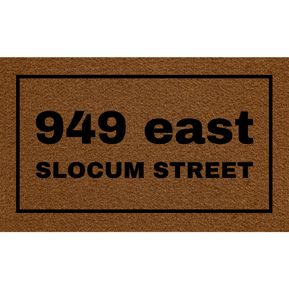Doormat 949 east SLOCUM STREET Non-slip Mat,House Decor Mat Welcome Doormat,Funny Mat,Indoor Mat
Doormat 949 east SLOCUM STREET Non-slip Mat,House Decor Mat Welcome Doormat,Funny Mat,Indoor Mat