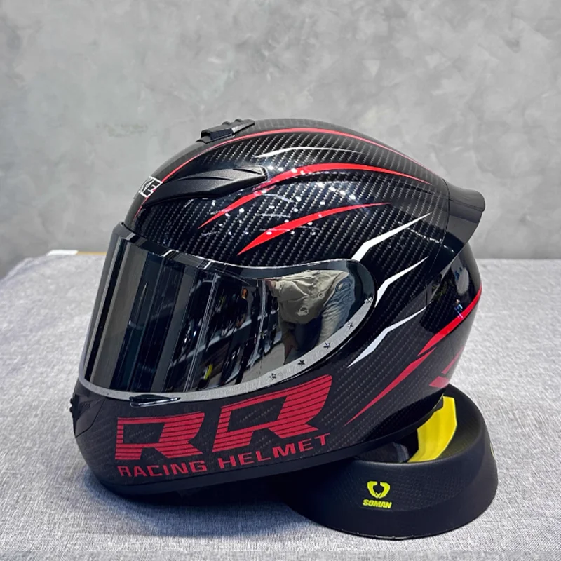 Широкий овальный полнолицевой мотоциклетный шлем, предназначенный для превосходного комфорта для гонщиков с более широкой формой головы для всех сезонов
Широкий овальный полнолицевой мотоциклетный шлем, предназначенный для превосходного комфорта для гонщиков с более широкой формой головы для всех сезонов