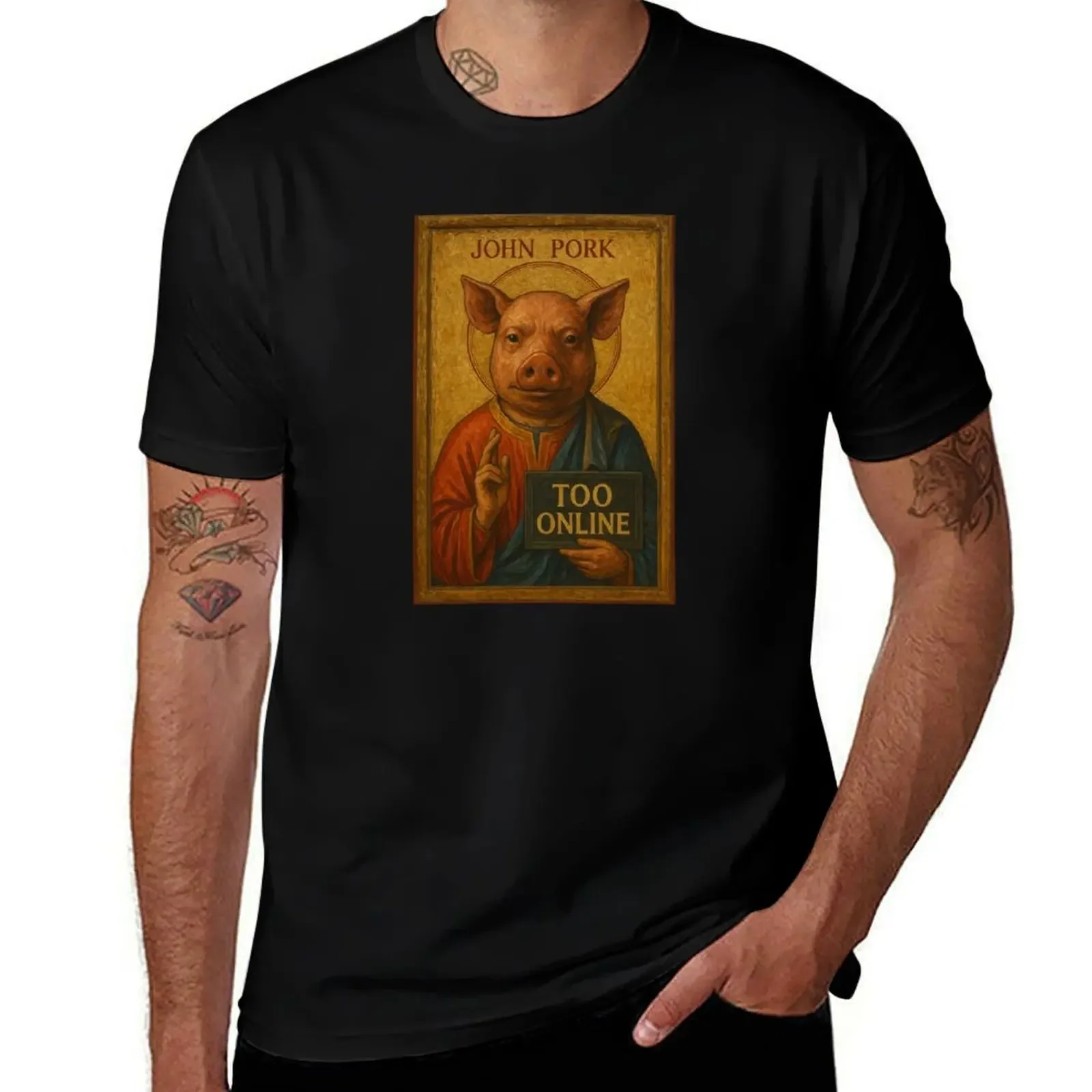 SAINT JOHN PORK T-Shirt oversized summer 2025 shirts graphic slim fit t shirts for men
SAINT JOHN PORK T-Shirt oversized summer 2025 shirts graphic slim fit t shirts for men