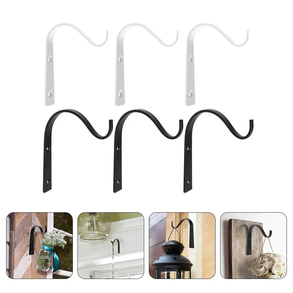 6Pcs Iron Wall Mounted Flower Basket Hooks Heavy Duty Rustproof S Shape Hanging Plant Bracket for Outdoor Indoor Garden Decor
6Pcs Iron Wall Mounted Flower Basket Hooks Heavy Duty Rustproof S Shape Hanging Plant Bracket for Outdoor Indoor Garden Decor