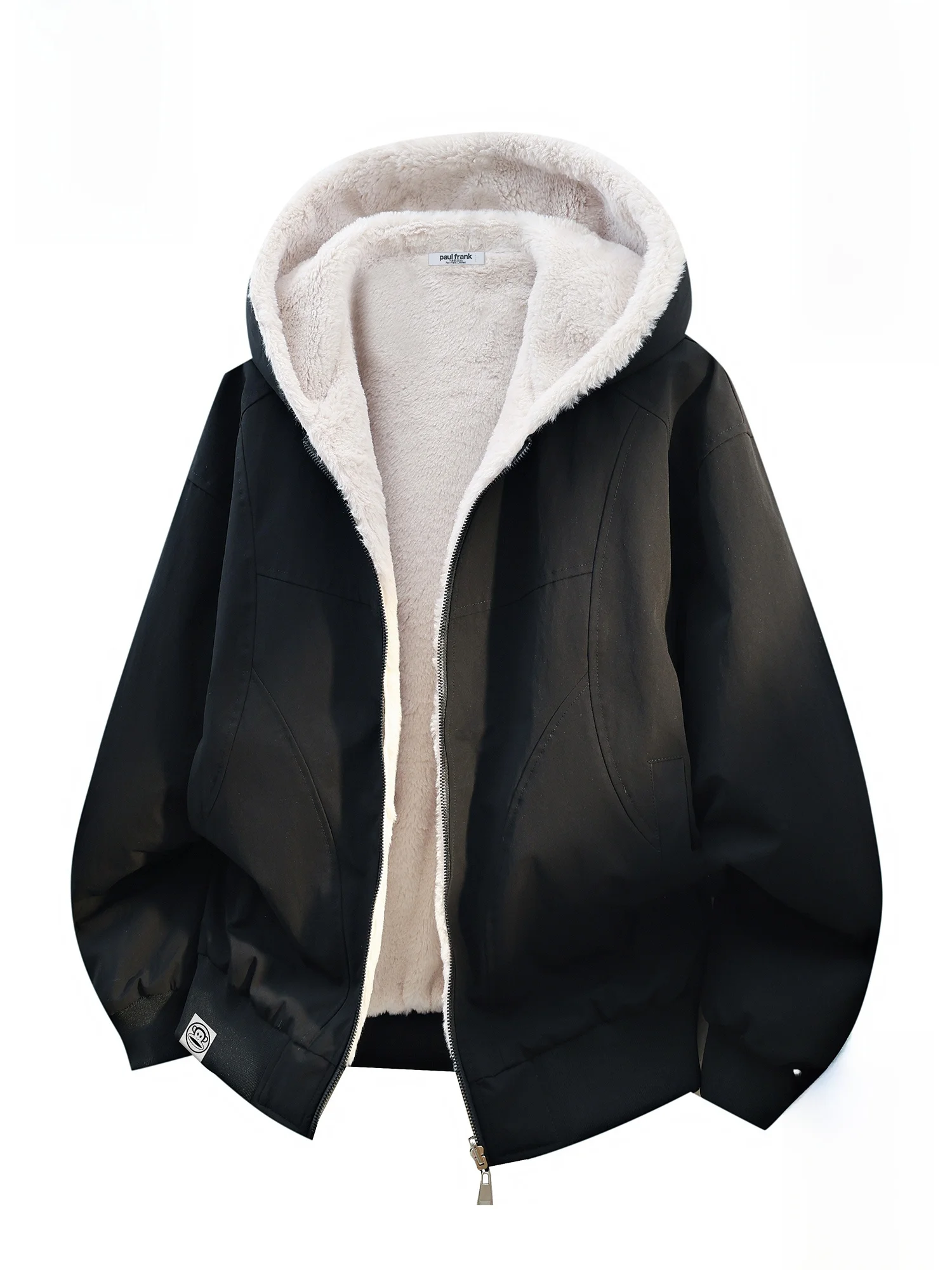 Мужская хлопковая куртка Paul Frank с капюшоном на флисовой подкладке, теплая, повседневная, в американском стиле, свободного кроя, на молнии, молодежная мода
Мужская хлопковая куртка Paul Frank с капюшоном на флисовой подкладке, теплая, повседневная, в американском стиле, свободного кроя, на молнии, молодежная мода