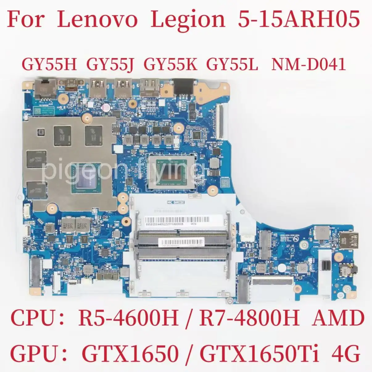 NM-D041 для Lenovo Legion 5-15ARH05 материнская плата ноутбука CPU R5 R7 GPU GTX1650 GTX1650TI 4 ГБ FRU: 5B20S44552 5B20S44549 5B20S72398
NM-D041 для Lenovo Legion 5-15ARH05 материнская плата ноутбука CPU R5 R7 GPU GTX1650 GTX1650TI 4 ГБ FRU: 5B20S44552 5B20S44549 5B20S72398