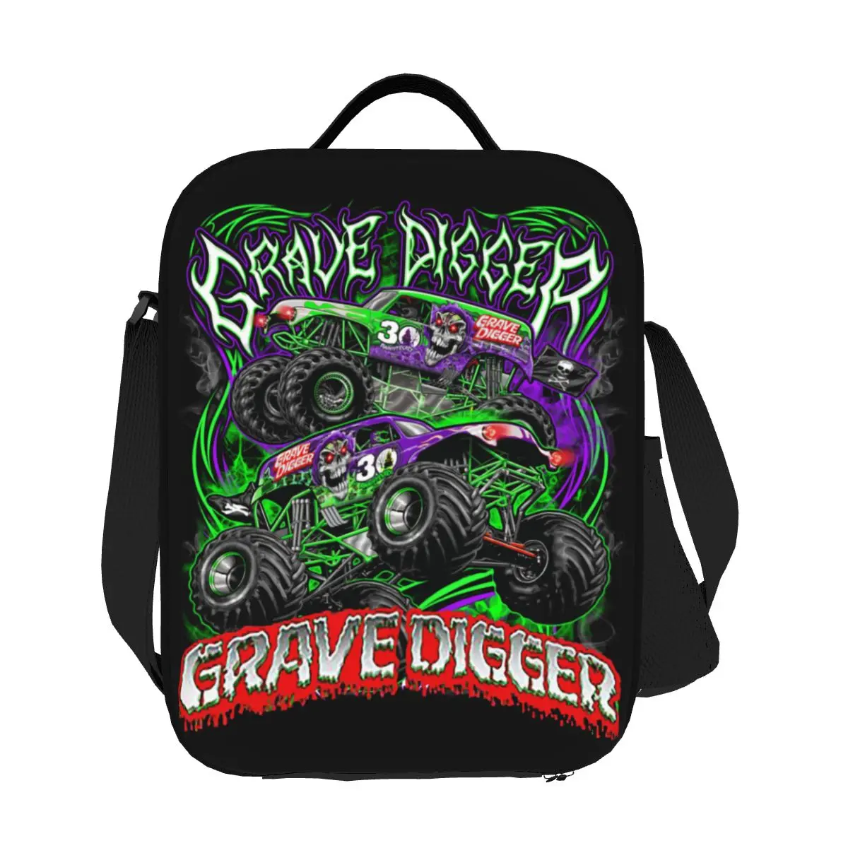 Custom Monster Jam Grave Digger Monster Truck Insulated Lunch Tote Bag for Women Portable Thermal Cooler Food Lunch Box
Custom Monster Jam Grave Digger Monster Truck Insulated Lunch Tote Bag for Women Portable Thermal Cooler Food Lunch Box
