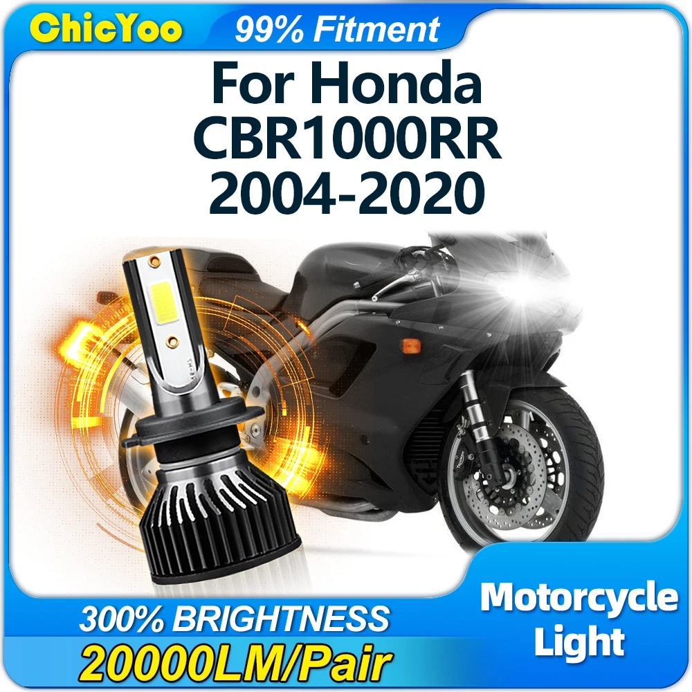 H7 LED Headlight Bulb With Canbus 20000LM Motorcycle Headlamp 12V For Honda CBR1000RR 2004-2014 2015 2016 2017 2018 2019 2020
H7 LED Headlight Bulb With Canbus 20000LM Motorcycle Headlamp 12V For Honda CBR1000RR 2004-2014 2015 2016 2017 2018 2019 2020