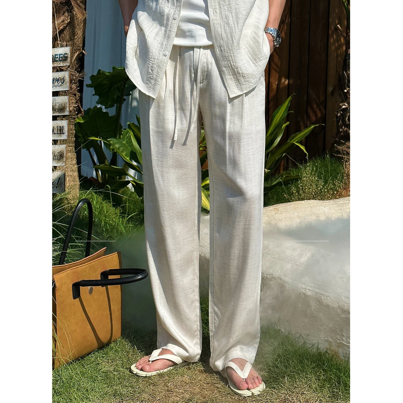 Summer Casual Loose Straight Leg Anti-Wrinkle No-Ironing Breathable Comfortable Elastic Waist Trousers for Young Men
Summer Casual Loose Straight Leg Anti-Wrinkle No-Ironing Breathable Comfortable Elastic Waist Trousers for Young Men