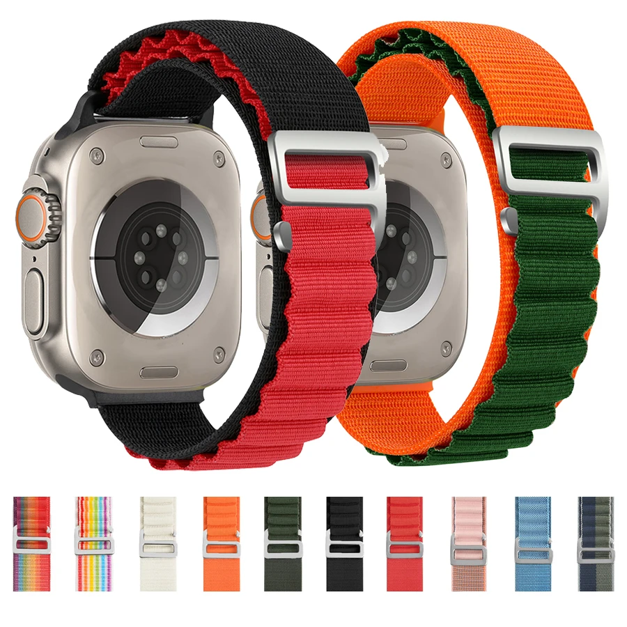 For Apple Watch Straps 45mm 46mm 49mm 42mm iwatch Band 44mm 40mm Nylon Alpine Bracelet Correa Series 10 9 8 7 6 11 SE Ultra 2 3
For Apple Watch Straps 45mm 46mm 49mm 42mm iwatch Band 44mm 40mm Nylon Alpine Bracelet Correa Series 10 9 8 7 6 11 SE Ultra 2 3