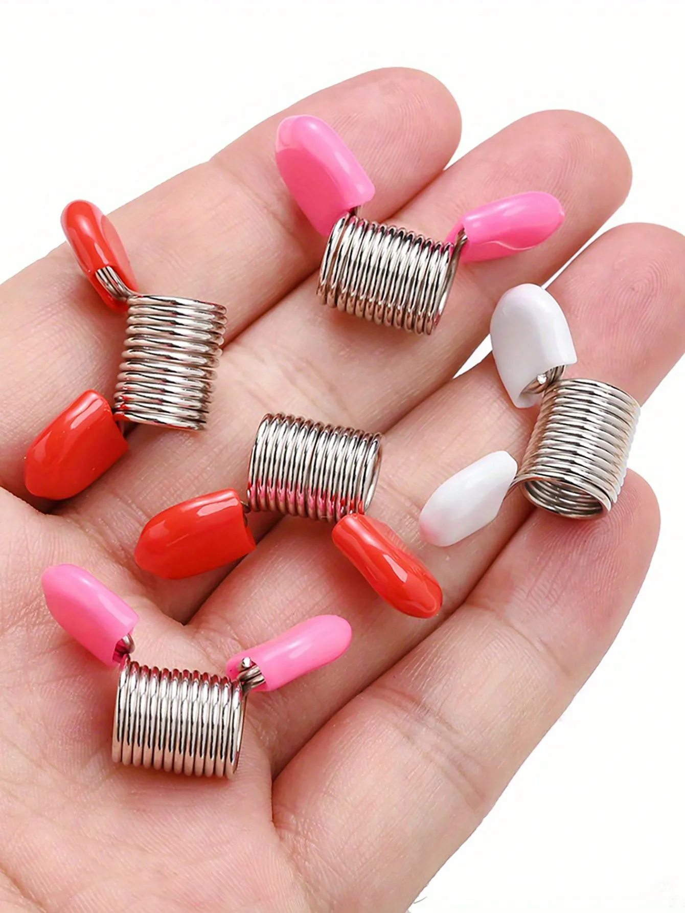 2pcs Iron Beading Stopper Springs, Casual Twist Design, DIY Jewelry Anti-Drop Spring Coil For Beads Securing, No Power Supply Needed
2pcs Iron Beading Stopper Springs, Casual Twist Design, DIY Jewelry Anti-Drop Spring Coil For Beads Securing, No Power Supply Needed