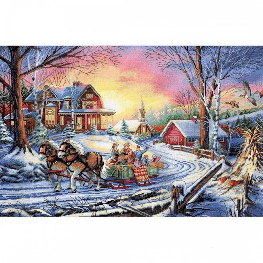 Amishop Cross Stitch Kit - Pleasures of Winter Christmas Theme Embroidery for Home Decoration Dim35208
Amishop Cross Stitch Kit - Pleasures of Winter Christmas Theme Embroidery for Home Decoration Dim35208