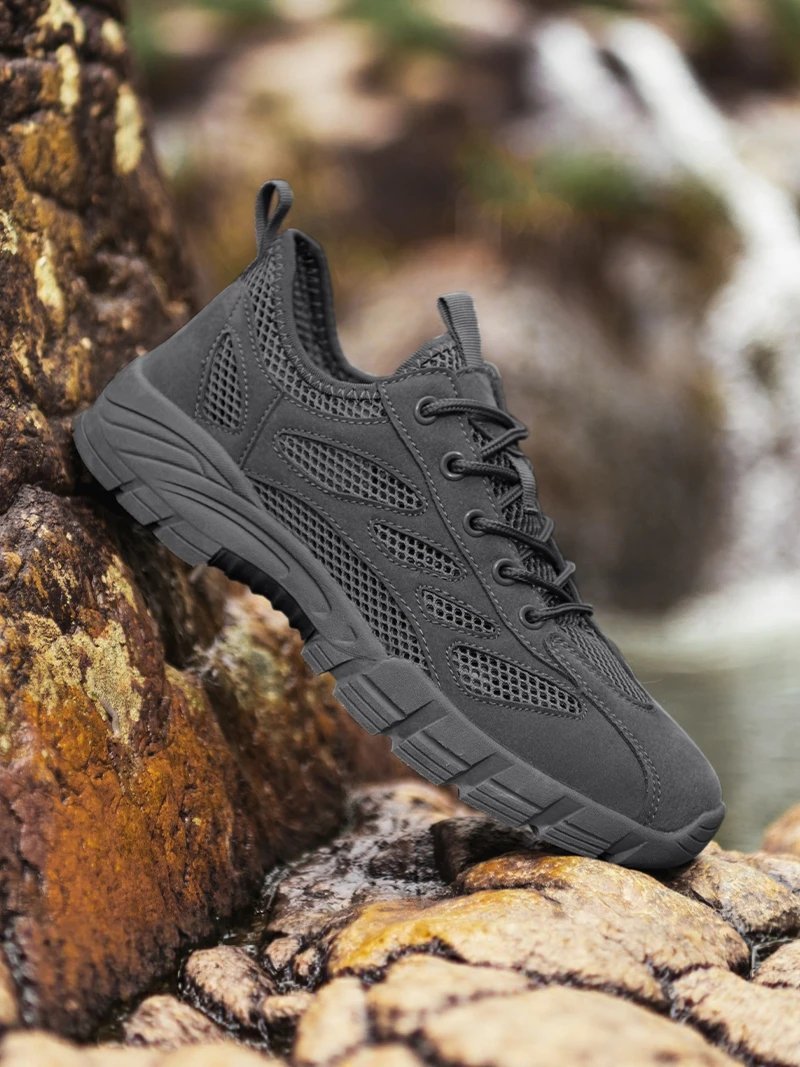 Men's Safety Shoes Breathable Comfortable Anti-Slip Wear-Resistant Soft Bottom Outdoor Sports Work Mountain Shoes
Men's Safety Shoes Breathable Comfortable Anti-Slip Wear-Resistant Soft Bottom Outdoor Sports Work Mountain Shoes