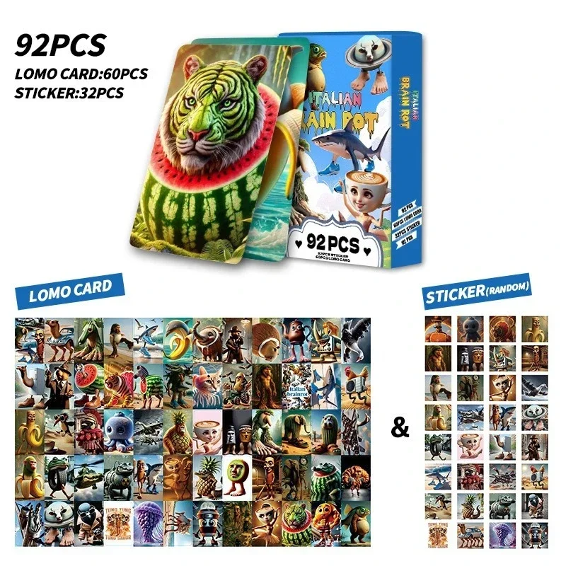 92pcs Tralalero Tralala Cartoon Cards Tungtung Sahur Brainrot Game Card Kids Party Cosplay Classic Toys New Collect Photos Gift
92pcs Tralalero Tralala Cartoon Cards Tungtung Sahur Brainrot Game Card Kids Party Cosplay Classic Toys New Collect Photos Gift