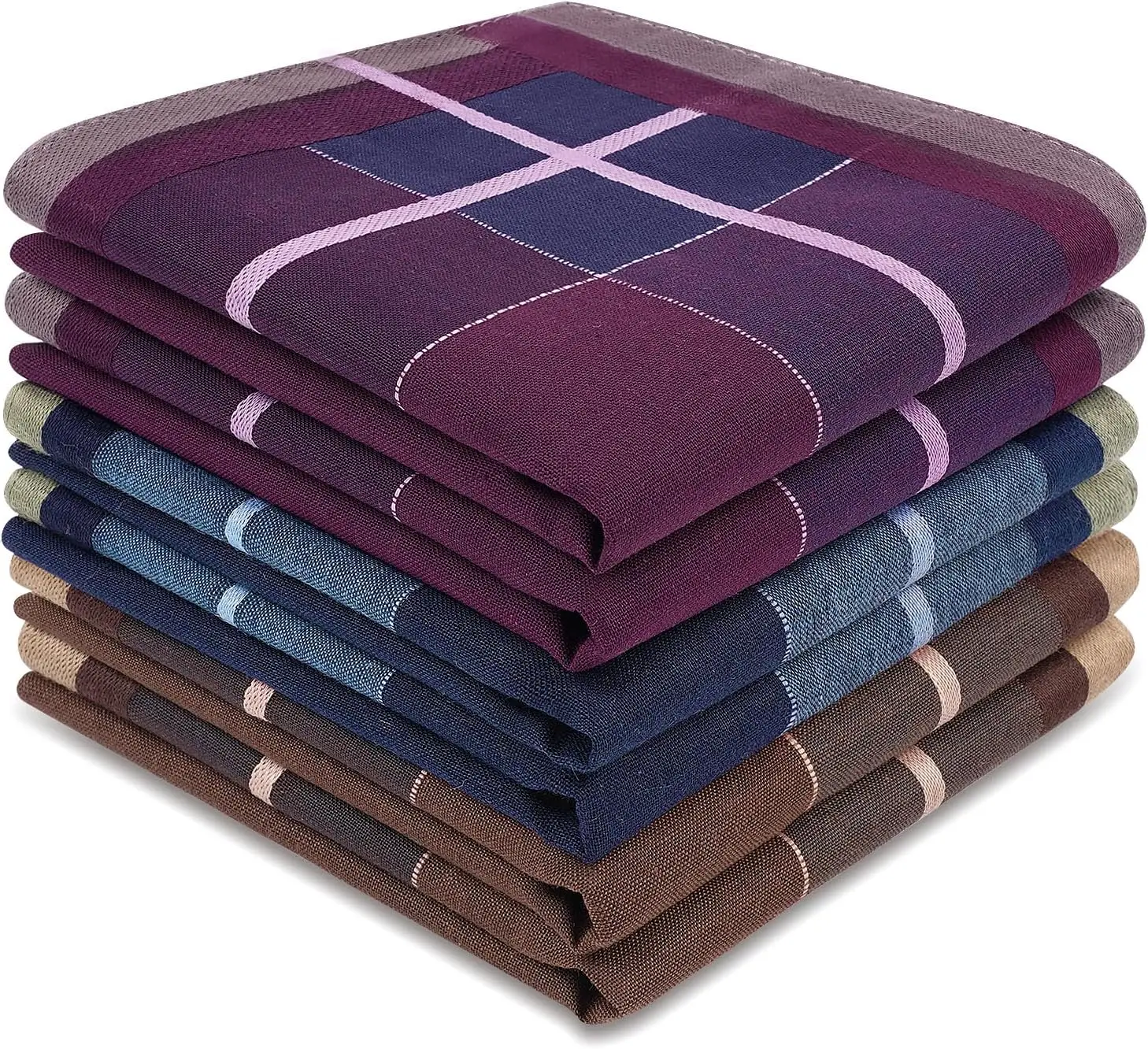 100% Cotton Handkerchiefs for Men - 4 Pack
100% Cotton Handkerchiefs for Men - 4 Pack