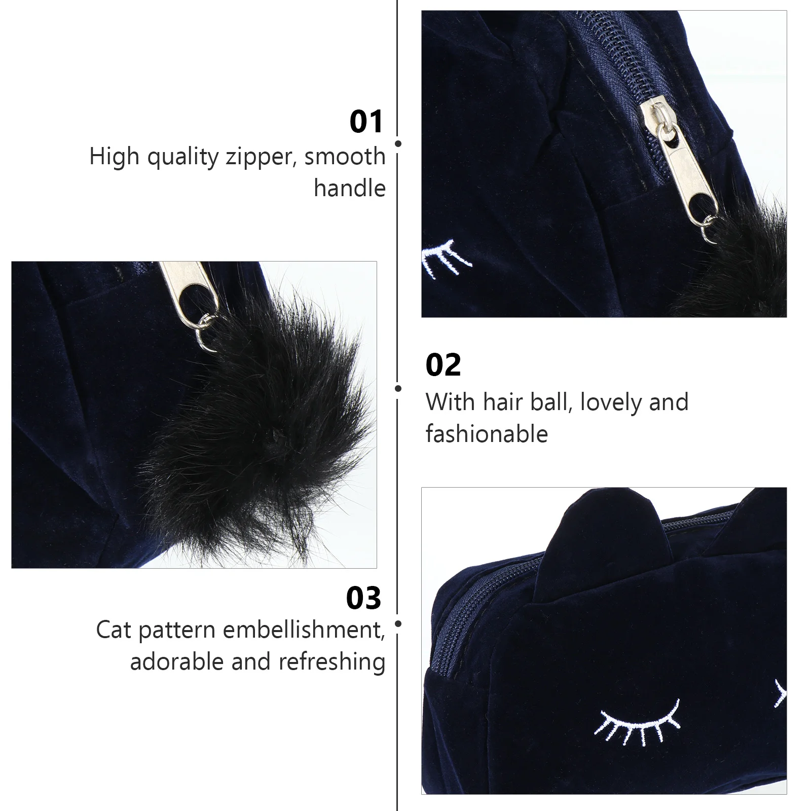 2Pcs Cat Makeup Bag Wear Resistant Themed Suitcase Zipper Closure Storage Travel Cosmetics Toiletry Bag Portable Size
2Pcs Cat Makeup Bag Wear Resistant Themed Suitcase Zipper Closure Storage Travel Cosmetics Toiletry Bag Portable Size