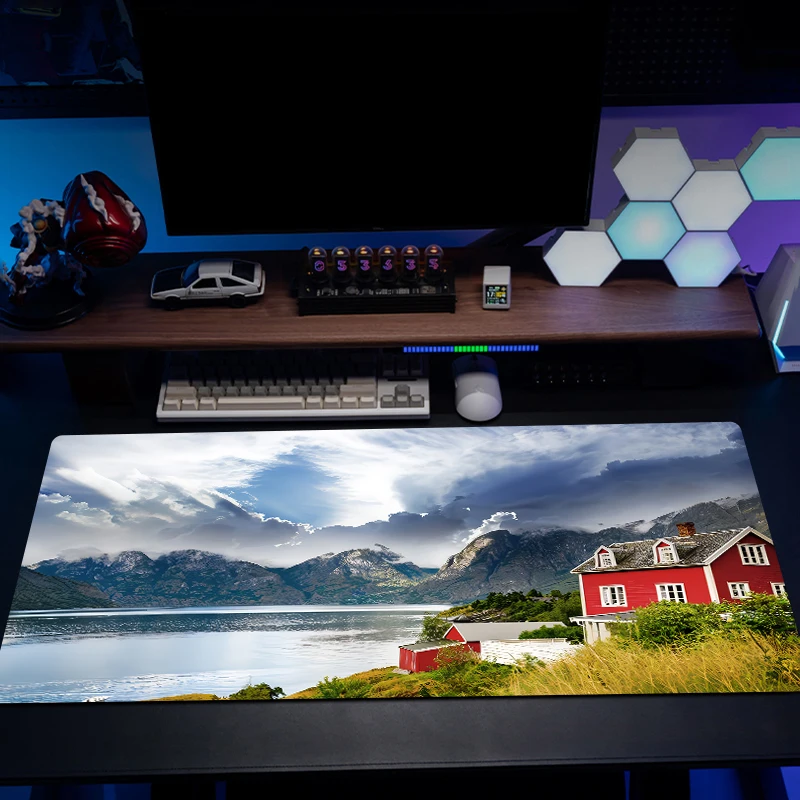 Landscape pattern mouse pad, game pad, computer mouse pad office accessories game professional anti-slip office large table mat
Landscape pattern mouse pad, game pad, computer mouse pad office accessories game professional anti-slip office large table mat