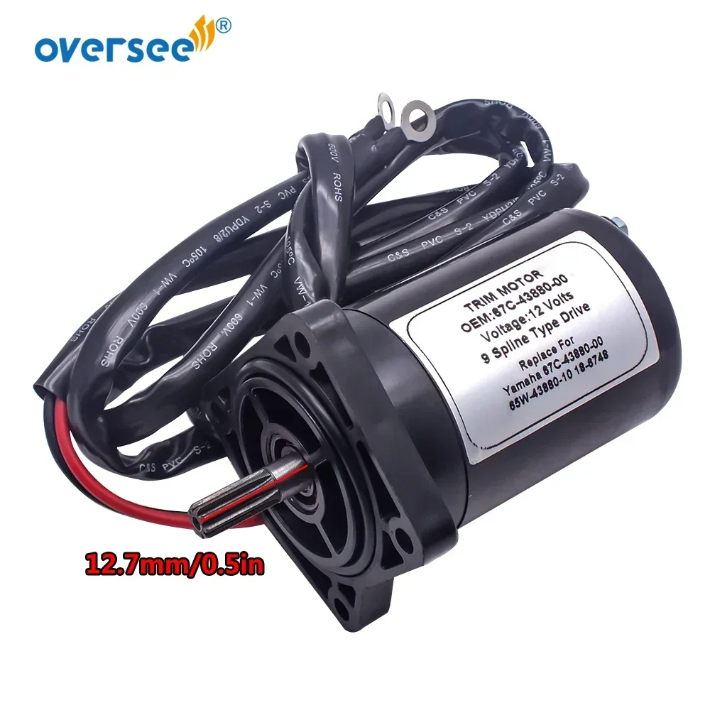 Tilt Trim Motor 65W-43880 for Yamaha 25HP 30HP Outboard Motor fit Parsun Hidea Seapro HDX 65W-43880-00 67C-43880-00 67C-43880-01
Tilt Trim Motor 65W-43880 for Yamaha 25HP 30HP Outboard Motor fit Parsun Hidea Seapro HDX 65W-43880-00 67C-43880-00 67C-43880-01