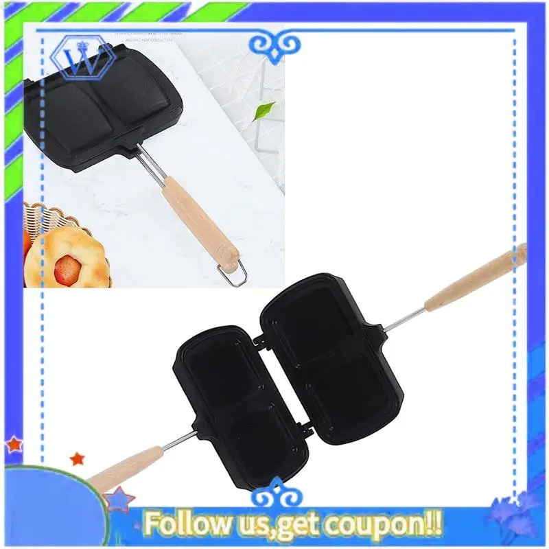 Easy To Use Double Sided Sandwich Pan Aluminum Alloy Sandwich Panini Maker Pan Nonstick With Removable Handles Fit For Small Kit
Easy To Use Double Sided Sandwich Pan Aluminum Alloy Sandwich Panini Maker Pan Nonstick With Removable Handles Fit For Small Kit