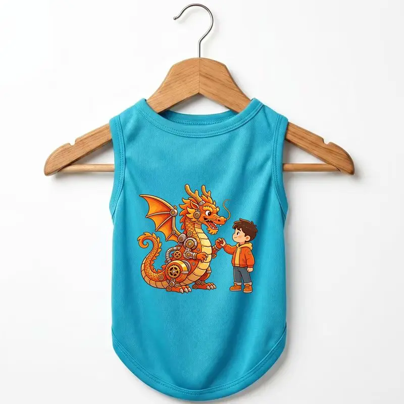 Dog Summer Vest Steampunk Dragon Print Breathable Pet Clothes Trendy
Dog Summer Vest Steampunk Dragon Print Breathable Pet Clothes Trendy