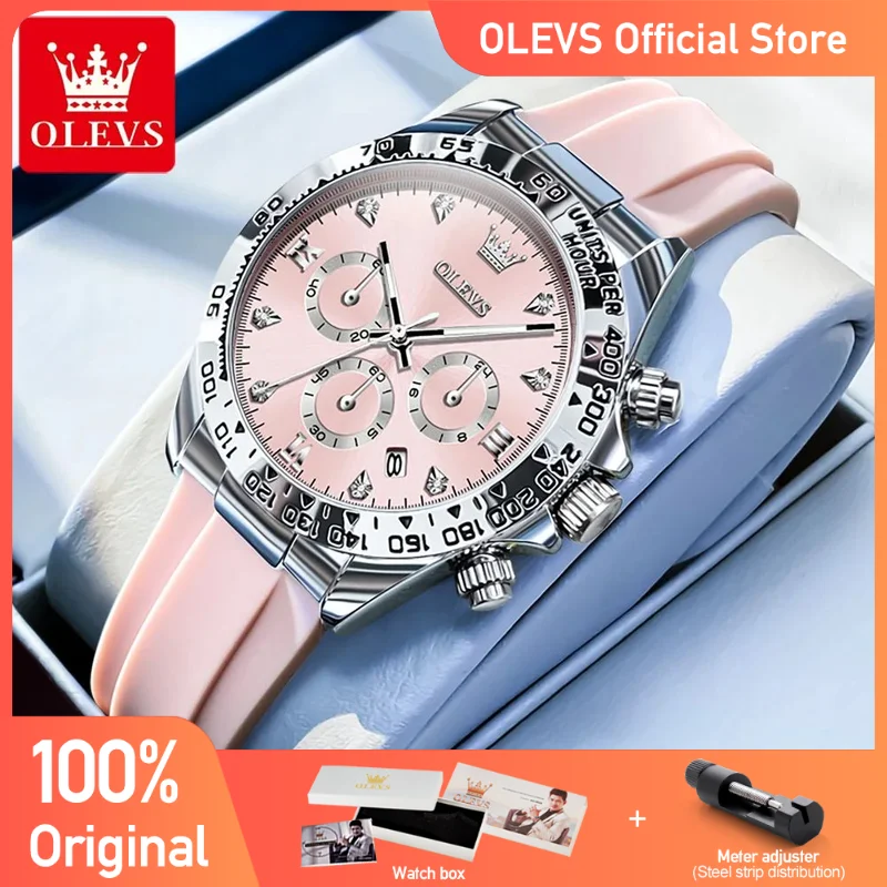 OLEVS 5618 Womens Watch Original Quartz Watch Silicon Strap Reloj Waterproof Luminous Multifunctional Chronograph Ladies Watch
OLEVS 5618 Womens Watch Original Quartz Watch Silicon Strap Reloj Waterproof Luminous Multifunctional Chronograph Ladies Watch