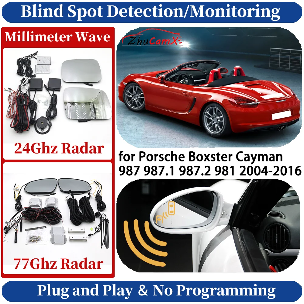 Blind Spot Monitoring/Detection System for Porsche Boxster Cayman 987 987.1 987.2 981 2004-2016 Driving Side Lane Change Assist
Blind Spot Monitoring/Detection System for Porsche Boxster Cayman 987 987.1 987.2 981 2004-2016 Driving Side Lane Change Assist