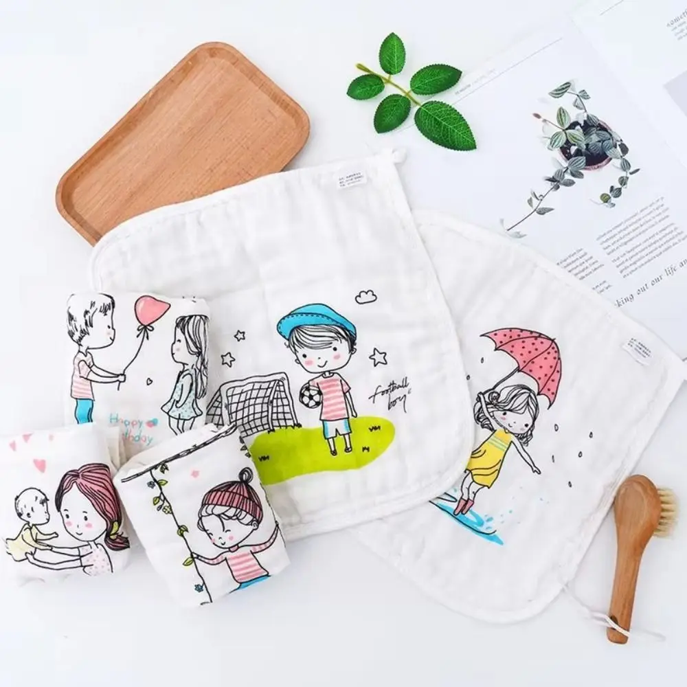5PCS Burp Cloth Baby Gauze Towels Super Soft Scarf Pure Cotton Square Towels Six Layer Portable Cartoon Infan Washcloth 
5PCS Burp Cloth Baby Gauze Towels Super Soft Scarf Pure Cotton Square Towels Six Layer Portable Cartoon Infan Washcloth