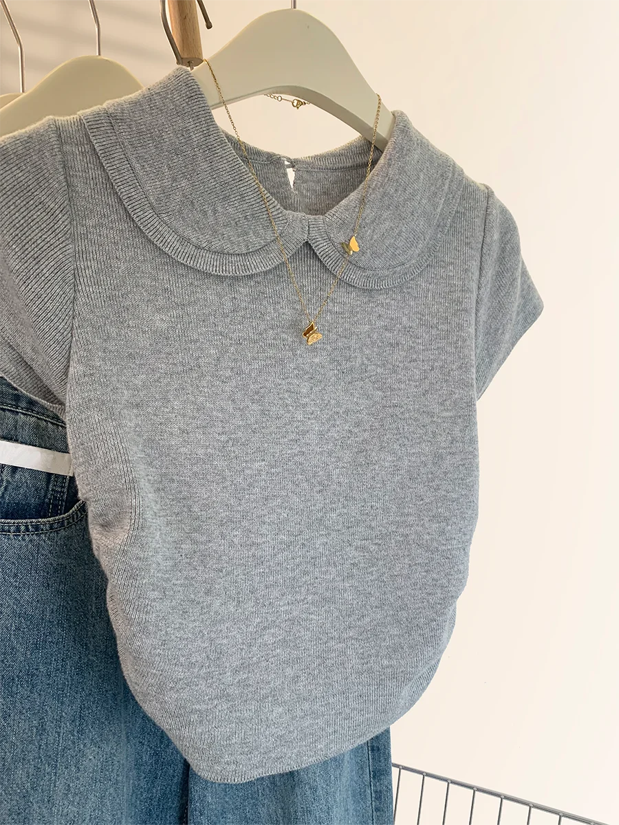 Summer Plus Size Fashion Shirt Women Versatile Short Sleeve Knitted Top for Summer Women's Clothing Polo Collar Slim Shirts Z623
Summer Plus Size Fashion Shirt Women Versatile Short Sleeve Knitted Top for Summer Women's Clothing Polo Collar Slim Shirts Z623