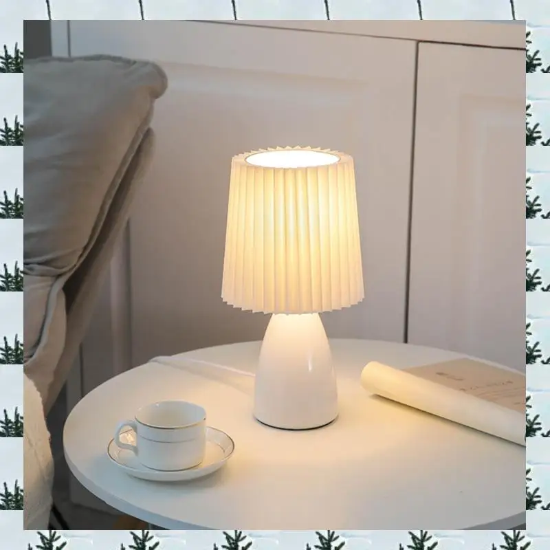 USB Retro Pleated Beside Lamp Table Cute Desk Lamp For Bedroom Stepless Dimming Bed Lamp Deco LED Light Easy Install Orange
USB Retro Pleated Beside Lamp Table Cute Desk Lamp For Bedroom Stepless Dimming Bed Lamp Deco LED Light Easy Install Orange