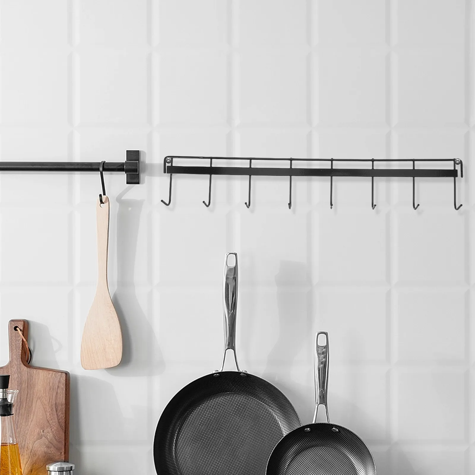 2Pcs Kitchen Utensil Hanging Rack Wall Mounted No Drill Damage Free Space Saving Door Over Hook Organizer Heavy Duty Kitchen
2Pcs Kitchen Utensil Hanging Rack Wall Mounted No Drill Damage Free Space Saving Door Over Hook Organizer Heavy Duty Kitchen