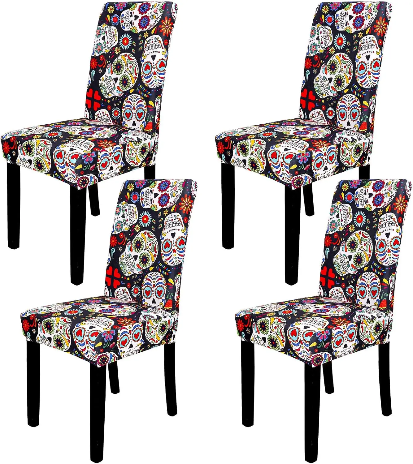 4Pcs Halloween Chair Covers The Day Of Dead Dining Chair Slipcovers Floral Skull Skeleton Pattern Stretch Elastic Seat Covers
4Pcs Halloween Chair Covers The Day Of Dead Dining Chair Slipcovers Floral Skull Skeleton Pattern Stretch Elastic Seat Covers