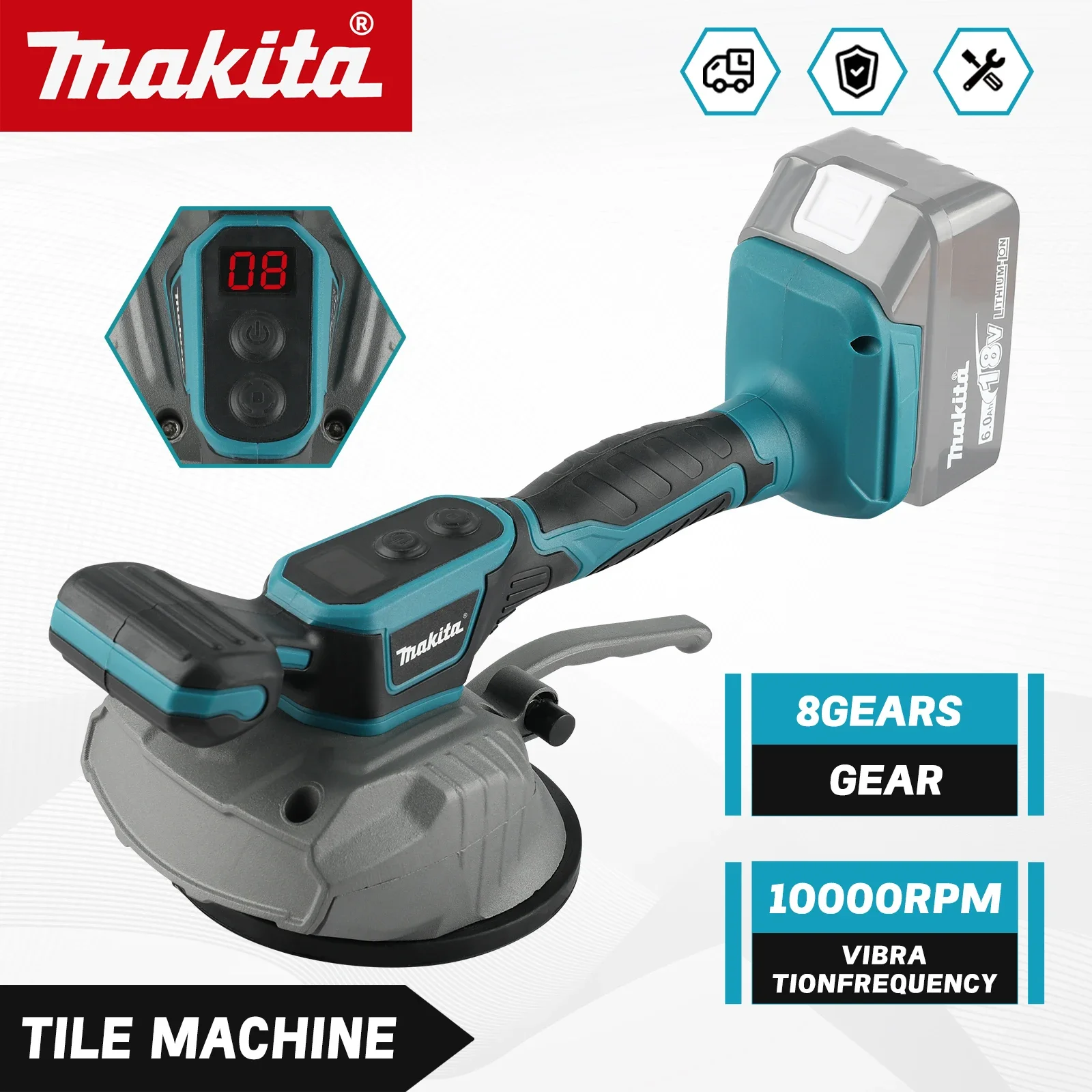 Makita M424 Tile Leveling Machine 18V 600W 10000RPM with Digital Display for Accurate Tile Alignment tools
Makita M424 Tile Leveling Machine 18V 600W 10000RPM with Digital Display for Accurate Tile Alignment tools