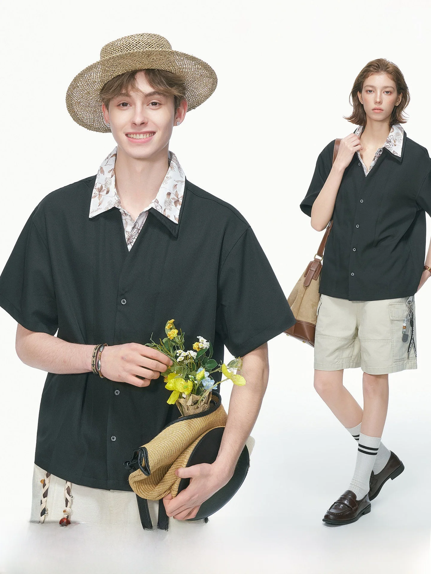 Dream Made Double Layer Collar Short Sleeve Shirt Unisex Summer New Style Holiday Shirt Breathable Lightweight Polyester Fiber
Dream Made Double Layer Collar Short Sleeve Shirt Unisex Summer New Style Holiday Shirt Breathable Lightweight Polyester Fiber