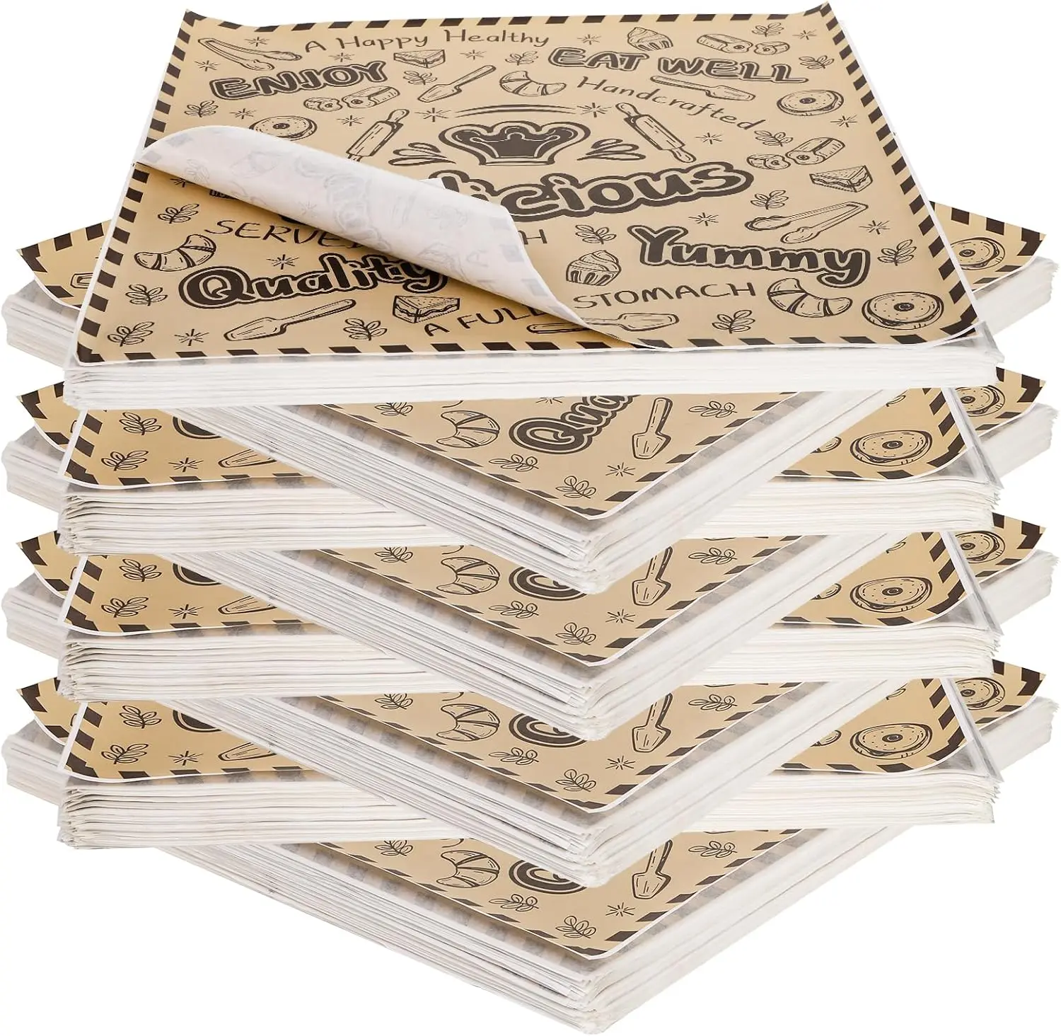 1000 Pcs Grease Resistant Wax Paper Sheets, 12x12 Food Basket Liners for Bread, Burger, Baking
1000 Pcs Grease Resistant Wax Paper Sheets, 12x12 Food Basket Liners for Bread, Burger, Baking
