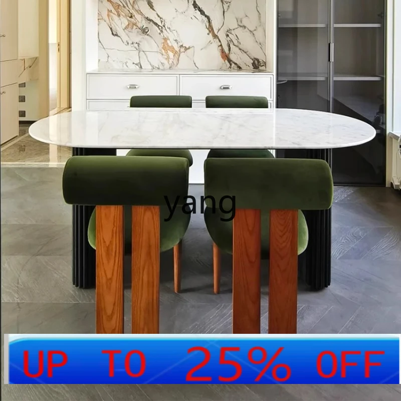 Обеденный стол из натурального мрамора LMM, кремового цвета, полукруглой формы, роскошный каменный стол для столовой.
Обеденный стол из натурального мрамора LMM, кремового цвета, полукруглой формы, роскошный каменный стол для столовой.