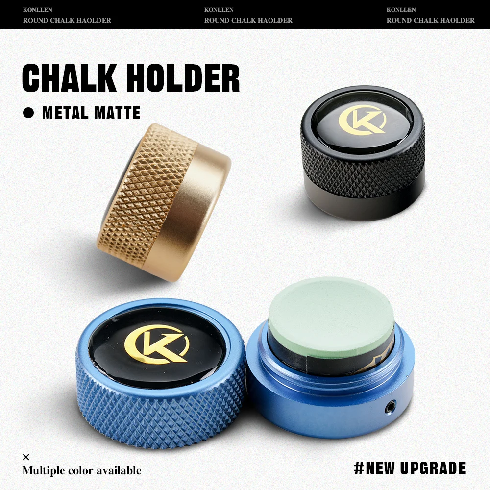 KONLLEN Round Pool Cue Taom Chalk Holder-Portable Metal Cue Chalk Holder Case for Billiard Carom Cue Snooker Sports Accessories
KONLLEN Round Pool Cue Taom Chalk Holder-Portable Metal Cue Chalk Holder Case for Billiard Carom Cue Snooker Sports Accessories