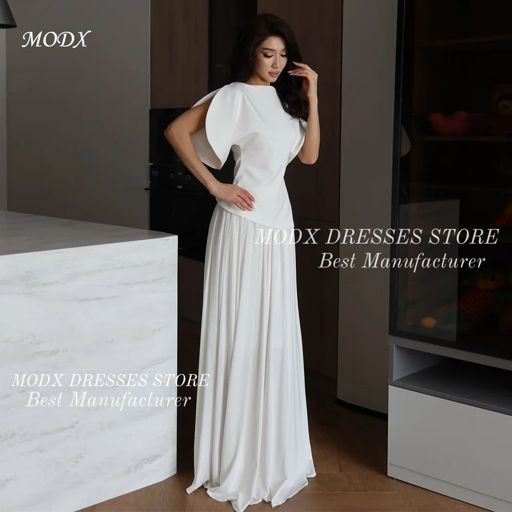 MODX Elegant Ivory 2pcs A-line Evening Dress Customized Short Sleeves Women Chiffon Skirt Formal Celebrity Gowns Quinceanera
MODX Elegant Ivory 2pcs A-line Evening Dress Customized Short Sleeves Women Chiffon Skirt Formal Celebrity Gowns Quinceanera