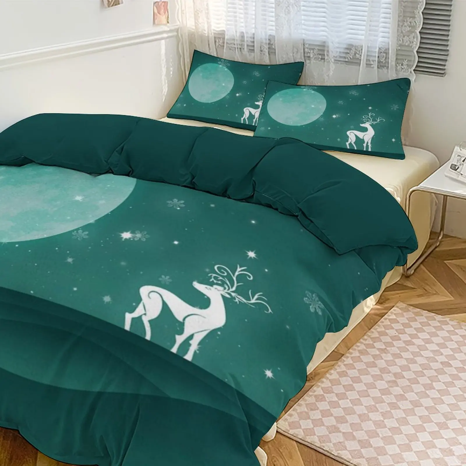 Christmas Cozy Brushed Thickened Bedding Set, Minimalist Letter & Festive Pattern
Christmas Cozy Brushed Thickened Bedding Set, Minimalist Letter & Festive Pattern