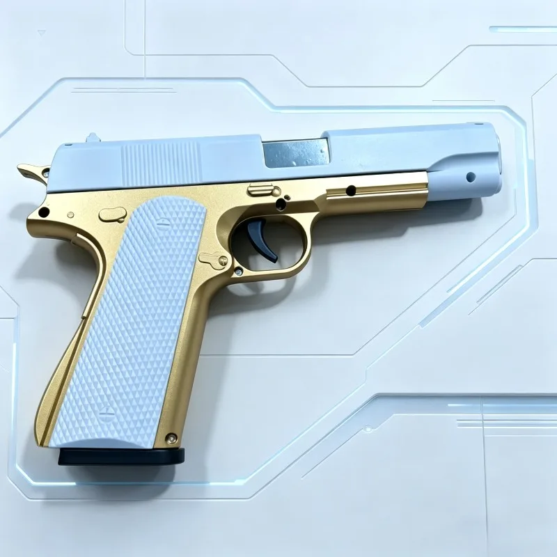 Gold White Color Soft Bullet Toy Blaster with Ergonomic Grip for Kids
Gold White Color Soft Bullet Toy Blaster with Ergonomic Grip for Kids