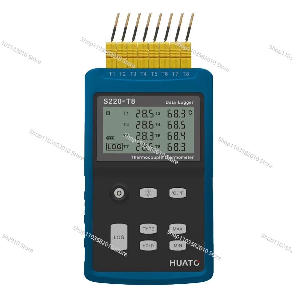 S220-T8 Multi 8 Channels thermocouple Temperature Data Logger
S220-T8 Multi 8 Channels thermocouple Temperature Data Logger