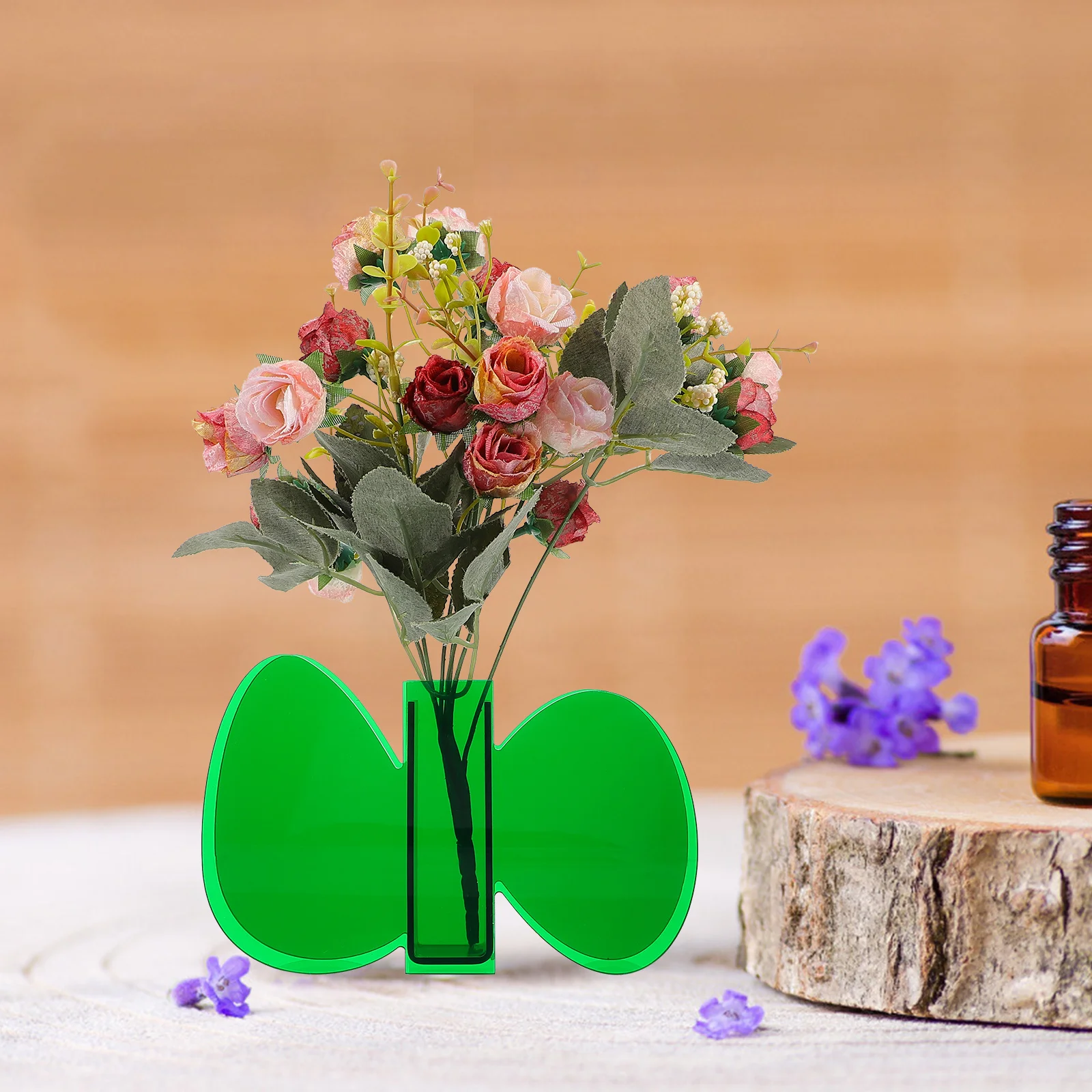 1Pcs Leaf Flower Vase Simple Fresh Decorative Vase Home Desktop Adornment Artistic Acrylic Container Practical Flower
1Pcs Leaf Flower Vase Simple Fresh Decorative Vase Home Desktop Adornment Artistic Acrylic Container Practical Flower