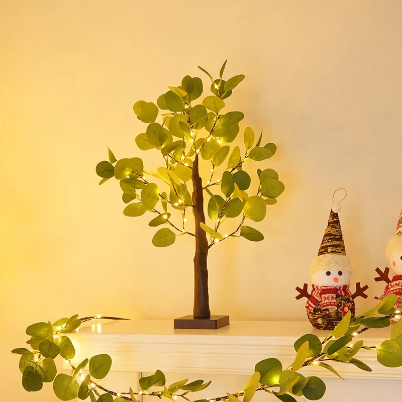 60CM LED Tree Lights Artificial Eucalyptus Leaves Luminous Bonsai Holiday Decoration Party Home Wedding Decorative Lights
60CM LED Tree Lights Artificial Eucalyptus Leaves Luminous Bonsai Holiday Decoration Party Home Wedding Decorative Lights