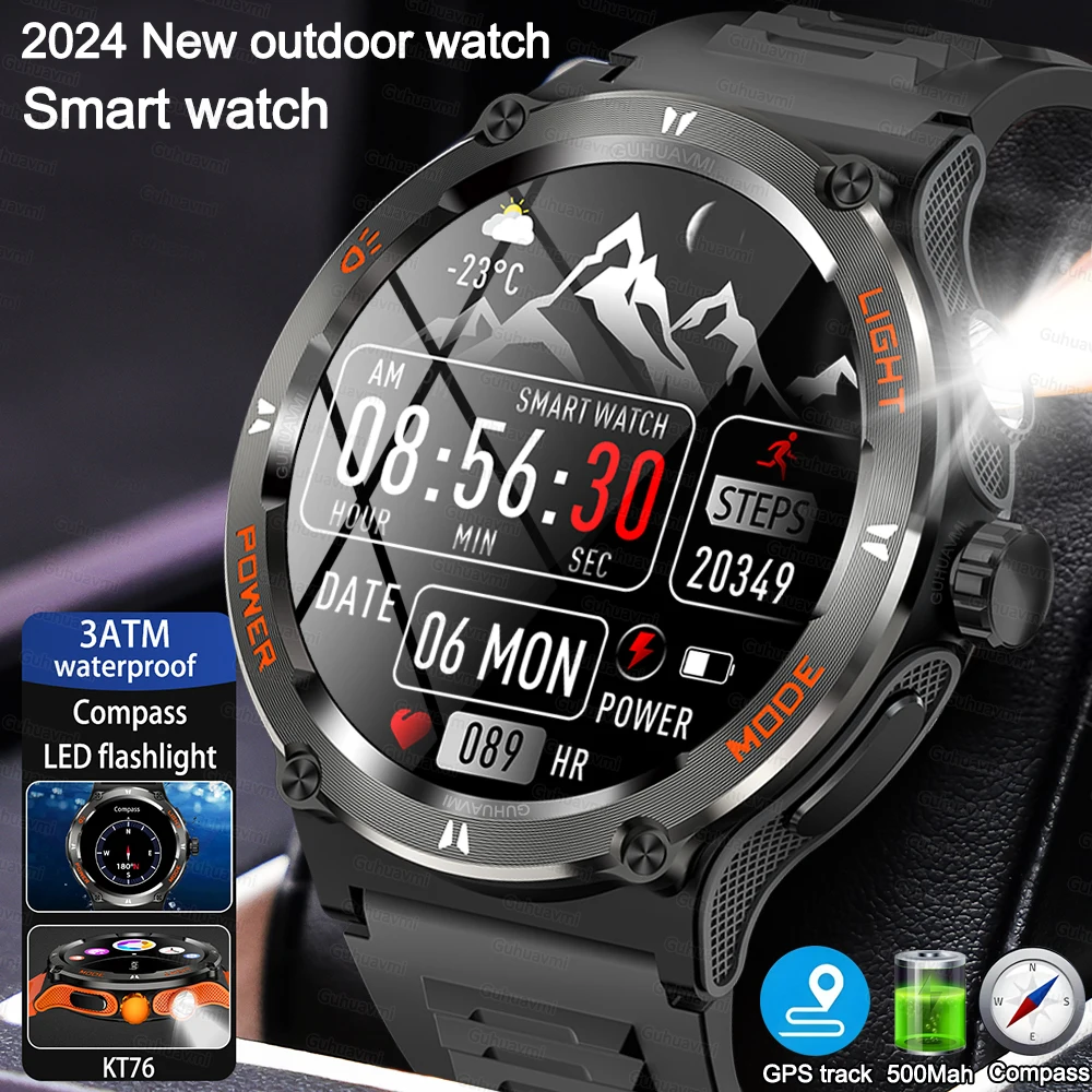 Watch 1.53" HD Bluetooth call Compass Flashlight Outdoor Smart Watch Sports Health GPS Fitness Track SmartWatch For Android IOS
Watch 1.53" HD Bluetooth call Compass Flashlight Outdoor Smart Watch Sports Health GPS Fitness Track SmartWatch For Android IOS