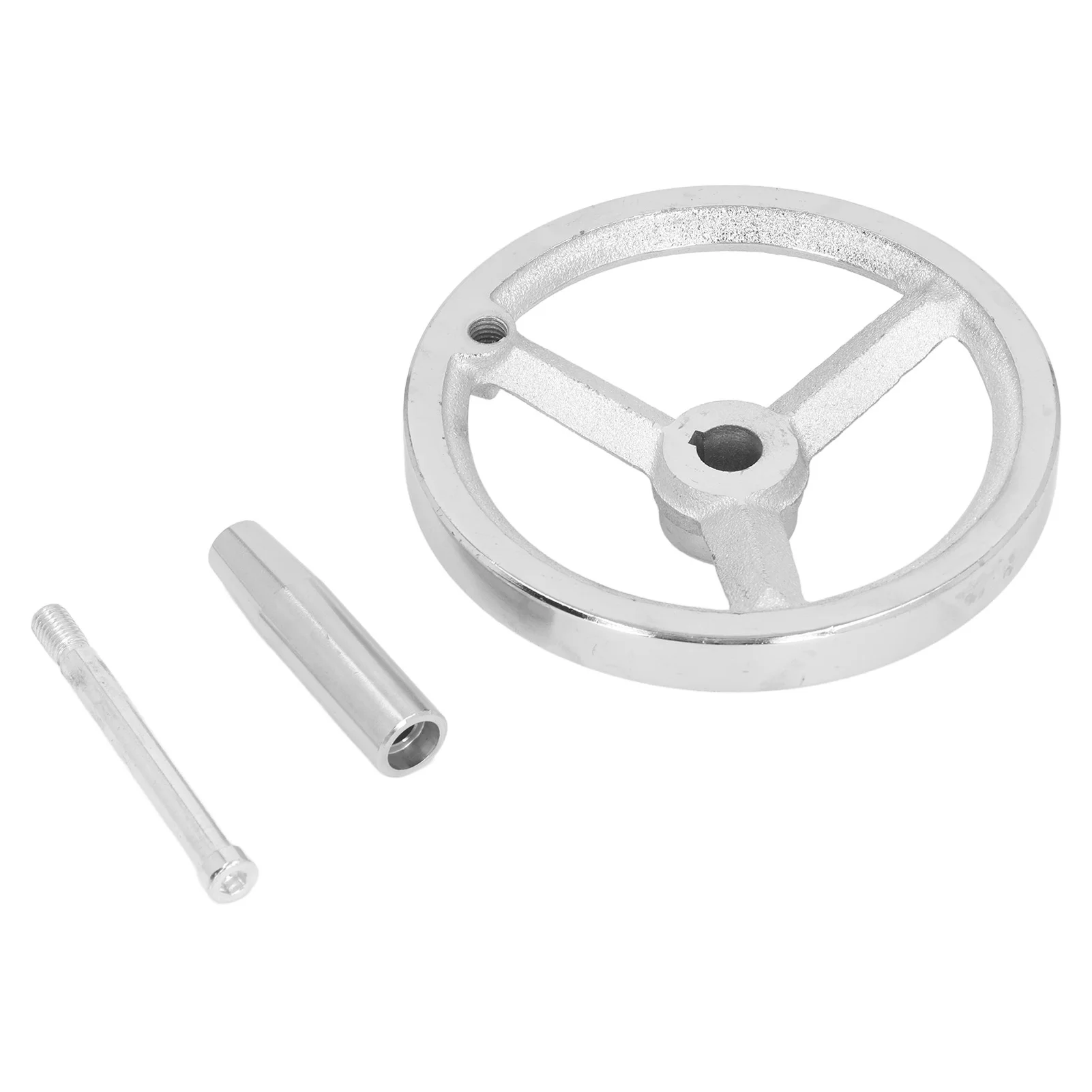 Lathe Handwheel 16x160MM Cast Iron Chrome Plated Hand Wheel with Removable Handle for Milling Grinding Machine
Lathe Handwheel 16x160MM Cast Iron Chrome Plated Hand Wheel with Removable Handle for Milling Grinding Machine