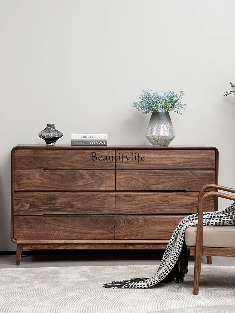 LD33All solid wood North American black walnut eight-bucket cabinet light luxury storage drawer cabinet
LD33All solid wood North American black walnut eight-bucket cabinet light luxury storage drawer cabinet