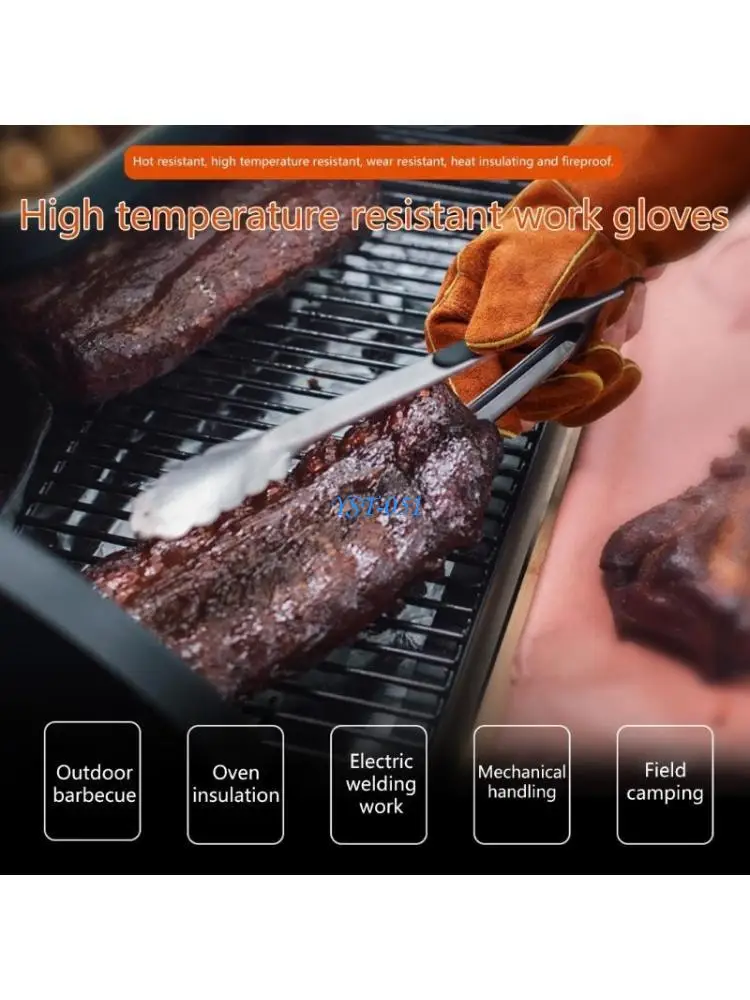 E15A BBQ Oven Gloves Safe Long Grill Gloves for Grilling Barbecuing Cooking Baking
E15A BBQ Oven Gloves Safe Long Grill Gloves for Grilling Barbecuing Cooking Baking