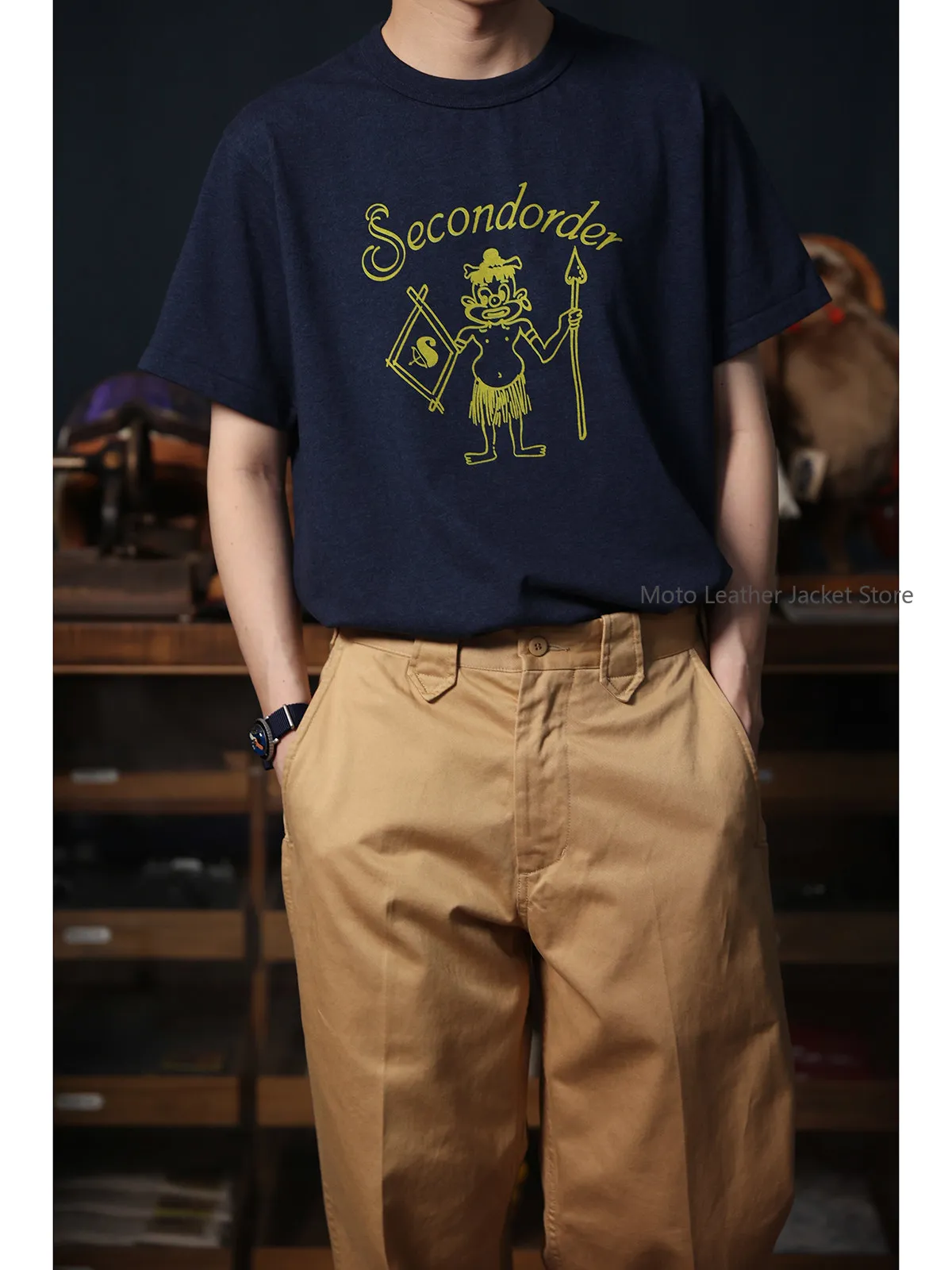 Футболка Secondorder SS25 в индийском винтажном стиле с простым мультяшным принтом индейского племени, с коротким рукавом
Футболка Secondorder SS25 в индийском винтажном стиле с простым мультяшным принтом индейского племени, с коротким рукавом