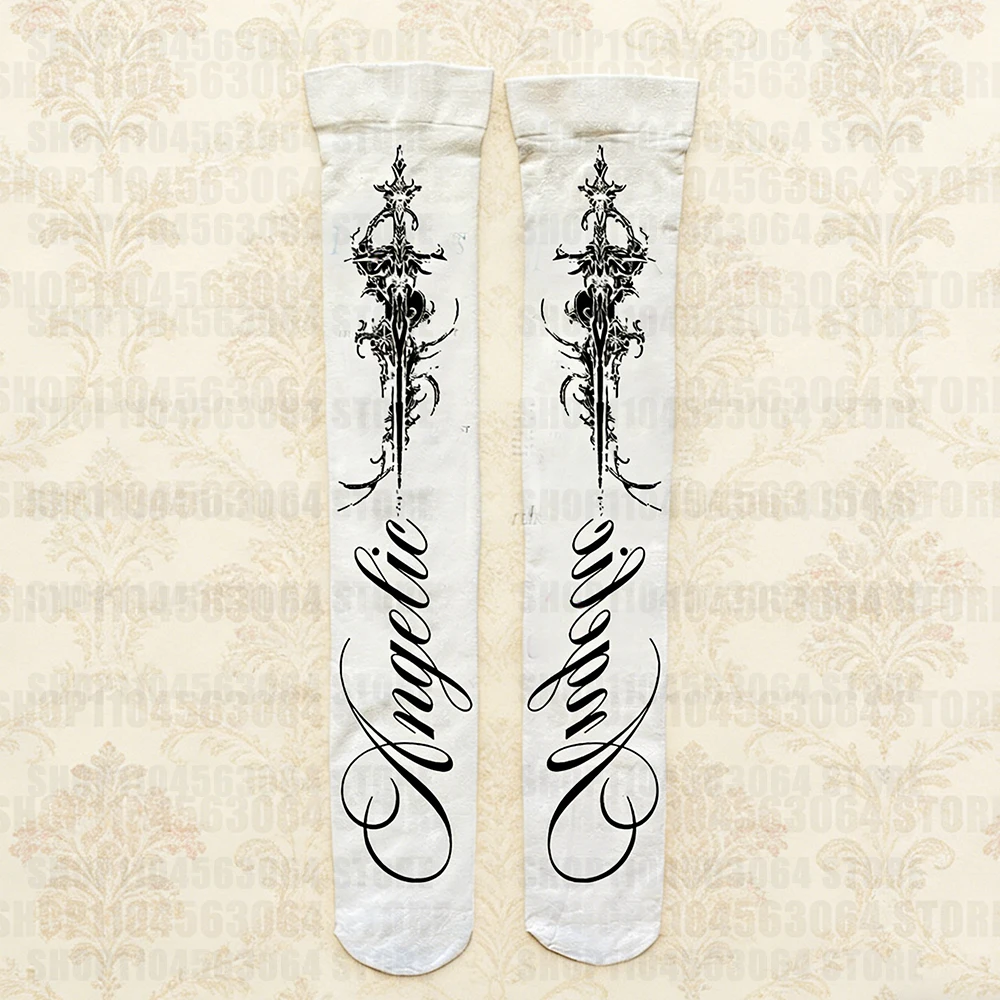 Cute Y2k style Harajuku letter geometric pattern print fashionable streetwear Grunge Goth slim fit knee high socks retro 2000s E
Cute Y2k style Harajuku letter geometric pattern print fashionable streetwear Grunge Goth slim fit knee high socks retro 2000s E