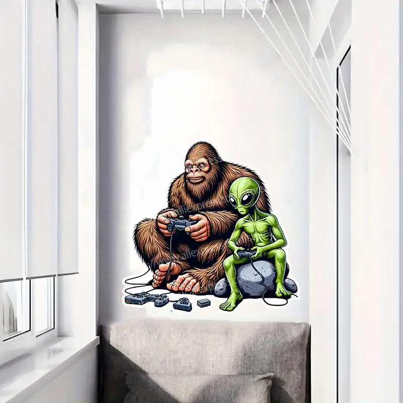 Funny Aliens Playing Games Wall Stickers Home Decorative Mural for Bathroom Toilet Living Room Cabinet Fridge AA108
Funny Aliens Playing Games Wall Stickers Home Decorative Mural for Bathroom Toilet Living Room Cabinet Fridge AA108